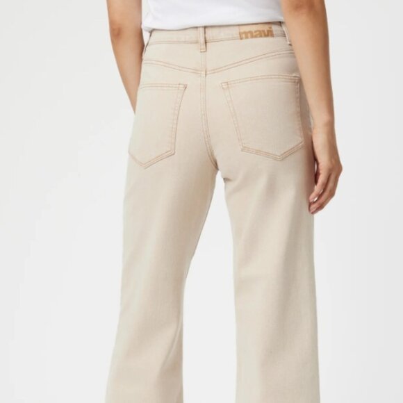 Mavi - Paloma Wide Leg Jeans Mid Rise | Beige Natural Dye - W26xL29 - NWT - Picture 2 of 3